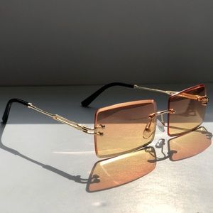 orange gradient glasses with gold frame